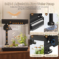 Betta Fish Tank 1.6 Gallon Glass Small Aquarium Starter Kit Black