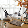 BBTO 3 Pcs Reversible Hanging Hammock Soft Plush for Cat Ferret,Dot