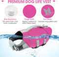 Nanaki Dog Life Jacket Large, Dog Life Vest for Swimming Boating-High Buoyancy Dogs Swim Vest with Rescue Handle D-Ring 