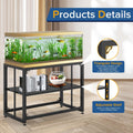 TOCRETOARE Fish Tank Stand 40 Gallon, Metal Aquarium Stand 36.5" L x 18.5" W*29.5”H, Double-Layer Storage Design, Suitab