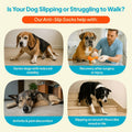 Anti-Slip Socks for Dogs - Breathable & Washable Non Slip Grippy Socks, Rubberized Paw & Adjustable Strap, Secure Fit to
