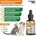 Natural Cats & Dog Yeast Infection Relief - Itchy Skin & Ear Treatment - Reduces Irritation & Relieves Itching and Aller