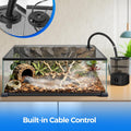 REPTI ZOO Terrarium Screen Cover with Cable Control for Reptile & Aquarium Tank, 36x18 inch Durable Steel Frame & Mesh T
