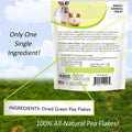 Exotic Nutrition Green Pea Flakes (1 lb.) - Healthy Natural Dried Vegetable Treat - for Rabbits, Guinea Pigs, Hamsters, 