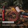 MADE TO ROAM Premium Explorer Harness - Y-Shaped Dog Harness with Adjustable Durable Nylon, Soft Padding, Metal Buckles 