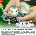 SMOLKITH Fancy Rat Clothes, Pet Rat Adjustable Blue and White Vest with Leash, Small Animal Apparel for Walking, Fits Fa