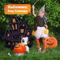 PETCARE Funny Pumpkin Dog Halloween Costume Pet Dog Cat Thick Plush Pumpkin Decoration Shirt Clothes for Small Medium Do