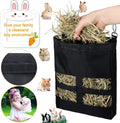 Frienda 2 Pcs Guinea Pig Hay Bag 11 x 9.1 Inch Guinea Pig Hanging Hay Feeding Bag Storage Dispenser for Chinchilla Hamst