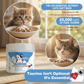 Dapoprren Taurine for Cats with 30% Whole Goat Milk, 0% Maltodextrin Iron-Free Cat Taurine Supplement for Cardiac & Vision Support, Hydrolyzed Protein Amino Acid Powder for Picky Felines - 200g