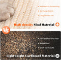 LMUGOOS Cat Scratcher, Cat Natural Sisal Scratching Pad, Kitten Interactive Toy with Ball Track Spring Ball for Chasing Hunting Mental Physical Exercise Puzzle
