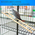 2pcs Birdie Basics Wooden Ladder for Bird Cage Climbing Ladder Toy for Parakeets Parrots Cockatoo (6 Step & 8 Step)