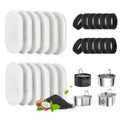 Cat Water Fountain Filter, 24 Pack Cat Fountain Filters, Cat Fountain Replacement Filters for 67oz/2L&108oz/3.2L Cat Water Fountain, Pet Water Fountain Filters (12 Filters&12 Sponges)