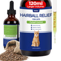 Wellix 120ml Cat Hairball Remedy Drops, Hairball Treatment & Relief for Cats, Natural Cat Furball Control Treats with Psyllium Husk, Omega 3, Support Skin & Coat, Digestive Health-Chicken Flavor