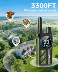 ROJECO 2-in-1 Dog Shock Collar & Dog Bark Collar,Smart Anti-Barking