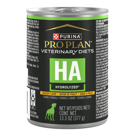 Pro Plan Veterinary Diets Purina HA Hydrolyzed Chicken Flavor Canine Formula Adult Wet Dog Food - (Pack of 12) 13.3 oz. Cans