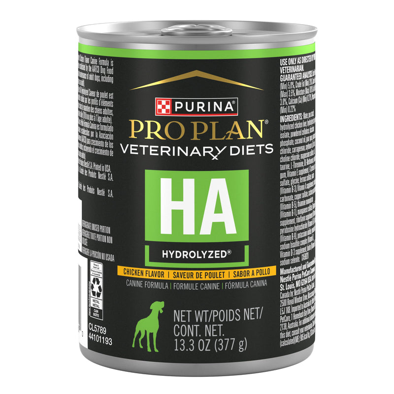 Pro Plan Veterinary Diets Purina HA Hydrolyzed Chicken Flavor Canine Formula Adult Wet Dog Food - (Pack of 12) 13.3 oz. Cans