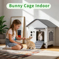 Plastic Rabbit Cage Outdoor Indoor, Bunny Cage Guinea Pig Cages Enclosure