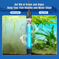 7W Aquarium UV Light for 20-100 Gallon Fish Tank Aquarium Light Algae Clean Light Green Machine Algae Remover