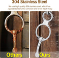 Horse Tie Ring, Safe Tie Horse Supplies, Humane Way Tie Ring, Magnetic Ring for Tying and Retracting, Helps Horse Pull B