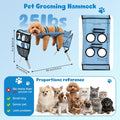Foldable Pet Grooming Table Hammock, Suitable for Small Dogs and Cats, Pet Joint Protection, Stainless Steel Independent