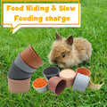 8 Pcs Stacking Cups for Bunny,Colorful Nesting Reusable Rabbit Toys