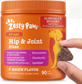 Zesty Paws Hip and Joint for Dogs, Glucosamine for Dogs Hip and Joint Supplement with Chondroitin, MSM, Vitamins C & E - Bacon, 90 Count