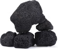 2.2-8.1 Inches Natural Black Lava Rock, 5 PCS Mixed Sizes Aquarium Rocks for Aquascaping, Terrariums, Reptile Tanks & Aq