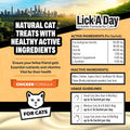 Lick a Day for Cats | Daily Lickable Cat Puree with 7-in-1 Wellness Support | Real Meat Cat Treats with Vitamins & Nutri