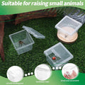 10Pcs Plastic Critter Keeper Transparent Cricket Keeper for Reptiles