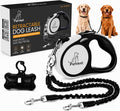 Dual Retractable Dog Leash – 16 FT Tangle-Free Leash for 2 Dogs, Detachable for Single Use, One-Button Brake & Lock, Up 