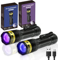 DARKDAWN UV Flashlight 365 & 395nm Black Light，Ultraviolet Blacklight