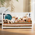 BUCATSTATE Hamster Cage 2.0, Large Hamster Enclosure (39in, White)