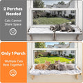 Oversized Adjustable Cat Window Perch for Double Hung Window, Variable Length