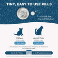 Cat Allergy Relief & Immune Support, Natural Relief for Seasonal Allergies, Itching, Sneezing, Congestion, Runny Nose, and Feline Respiratory Infections, 400 Small Odorless Tasteless Pills