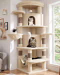 Globlazer 66inch Corner Cat Tree Tower for Indoor Large Cats, C66