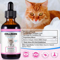Collagen for Cats, Skin and Coat Supplement for Cats, Itch Relief, Immunity Support, Joint Health, Supplement 60ml (2 Fl Oz), Liquid Collagen Drops for Dogs