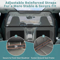 Dog Car Barrier Escape-Proof, 50" Wide Pet Restraint Car Backseat Divider Vehicle Gate Cargo Area Travel Trunk Barricade