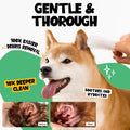 ROOFUS THE DOG Dog Ear Cleaner Wipes 100 Counts - Vet-Recommended Pet Ear Wipes to Remove Wax, Dirt, Relieve Ear Itching & Inflammation for Dogs & Cats