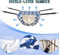 JSPYFITS Cat Cage Hammock with Ball,Double Layer Hanging Adjustable Soft Pet Bed Suit for Kitten Ferret Puppy Rabbit or 