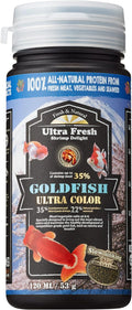 Ultra Fresh Sinking Goldfish Food, Color Enhancing, Balanced Diet, All Natural Ingredients, Clear Water Formula, Slow Si