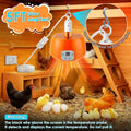 Enhon 2 Pack Chicken Coop Heater with Remote, Timing Heat Lamp for Chickens