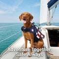 Doglay Dog Life Jacket for Swimming and Boating, Adjustable Puppy Life Vest with Reflective Stripes, Superior Buoyancy P