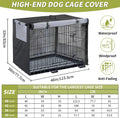 Dog Crate Cover 48 inch Built-in Anti-Freezing Felt,Only Cover