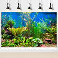 Aquarium Background Various Underwater Grass Plants Aquarium Backdrop Vivid and Fresh Green Aquatic Plants Stone River B