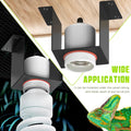 Reptile Ceramic Socket, Heat Lamp Holder for Terrariums and Vivariums, Gecko Lizard Heat Lamp Bracket Light Fixture, Bul
