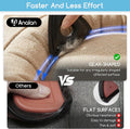 Analan Mini Pet Hair Remover for Car Detailing Supplies, Carpet Dog Hair Remover for Car Interior, Triangle Dog Hair Remover for Auto Detailing, Couch, Furniture, Lint, Carpet (Jet Black)