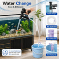 Fish Tank Cleaner Kit with Digital Thermometer, Gravel Vacuum for Aquarium, Aquarium Vacuum & Siphon, Fish Tank Cleaning
