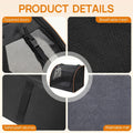 Dog Car Seat, Enclosed Carrier for Pets Travel Safety Dog Crate Soft-Sided Covered Car Kennel Carrier for Backseat for M