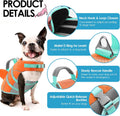AOFITEE Dog Life Jacket Shark Small Dog Life Vest for Swimming Boating, S