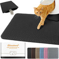 Cat Litter Mat 16"x20",Double Layer EVA litterbox Mat